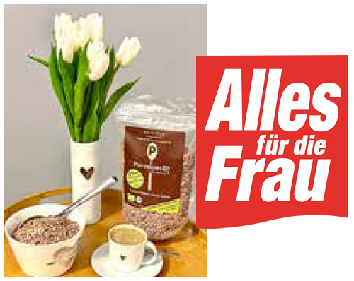 PRESSE: Alles für die Frau schreibt - Alles für die Frau schreibt über purmuesli