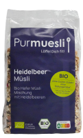 Bio Heidelbeer Müsli ohne Zuckerzusatz, 350g