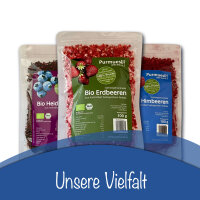 Bio Himbeeren gefriergetrocknet 100g (Fruchtstücke)