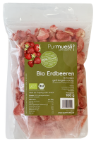 Bio Erdbeeren gefriergetrocknet 100g (Fruchtscheiben)